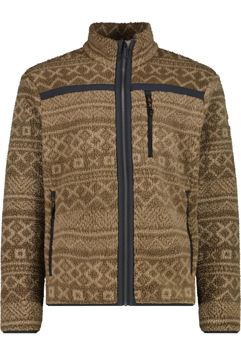 Fleecejacke mit Stehkragen