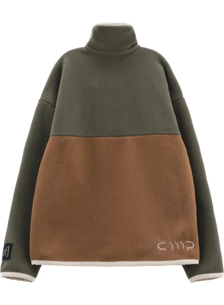 Fleecepullover mit Stehkragen
