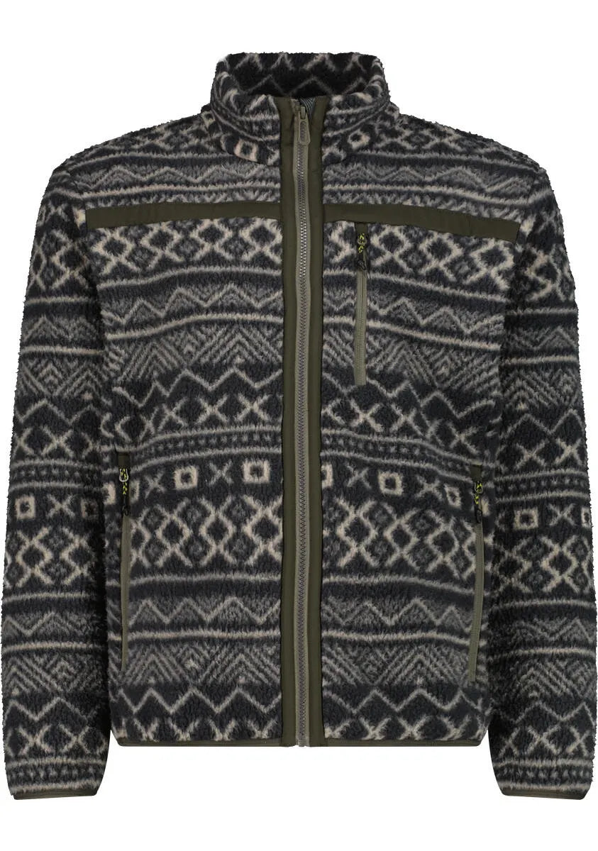 Fleecejacke mit Stehkragen
