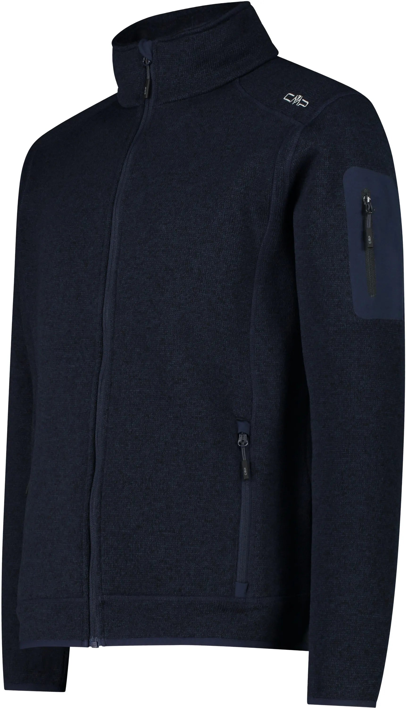 Fleecejacke mit Stehkragen
