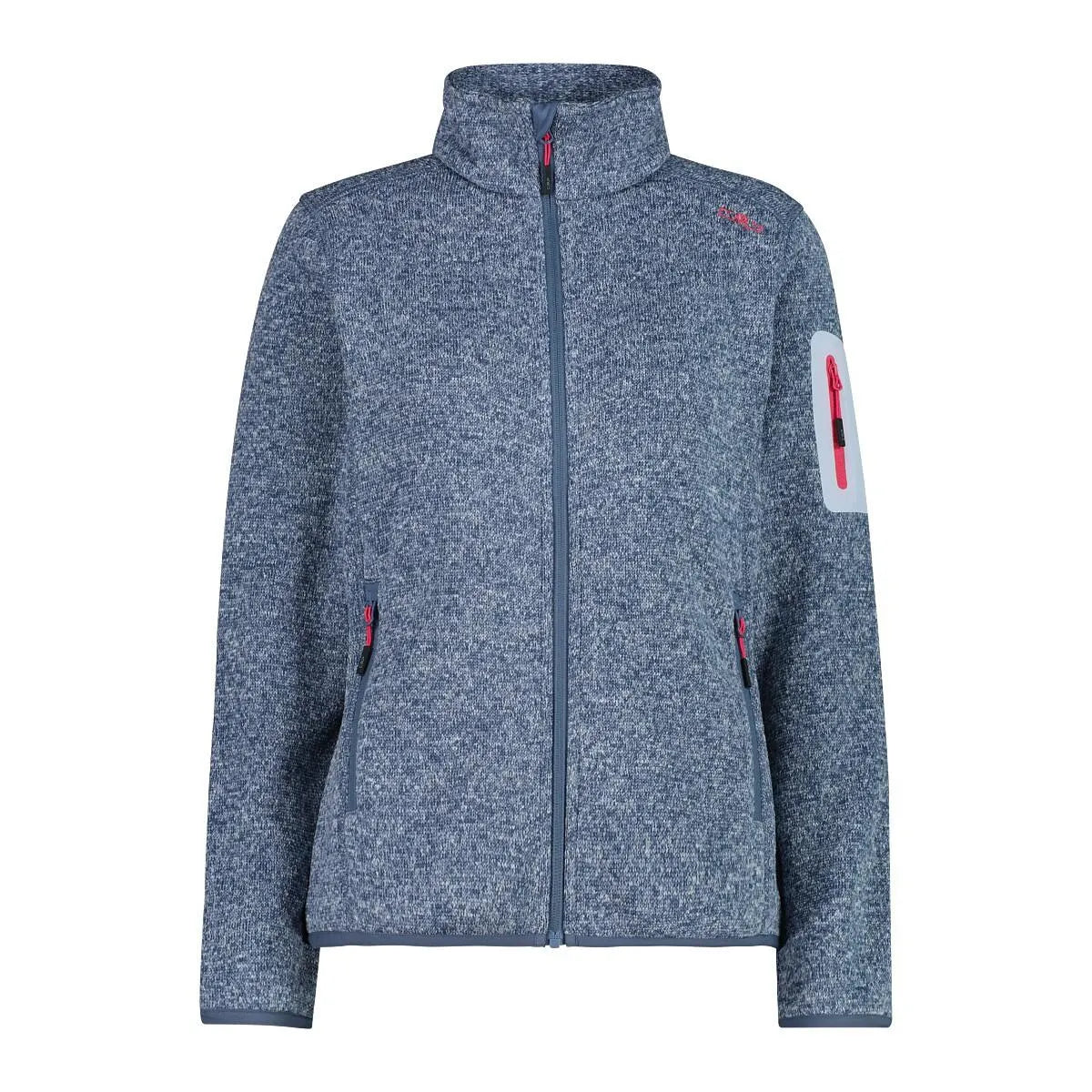 Fleecejacke mit Stehkragen