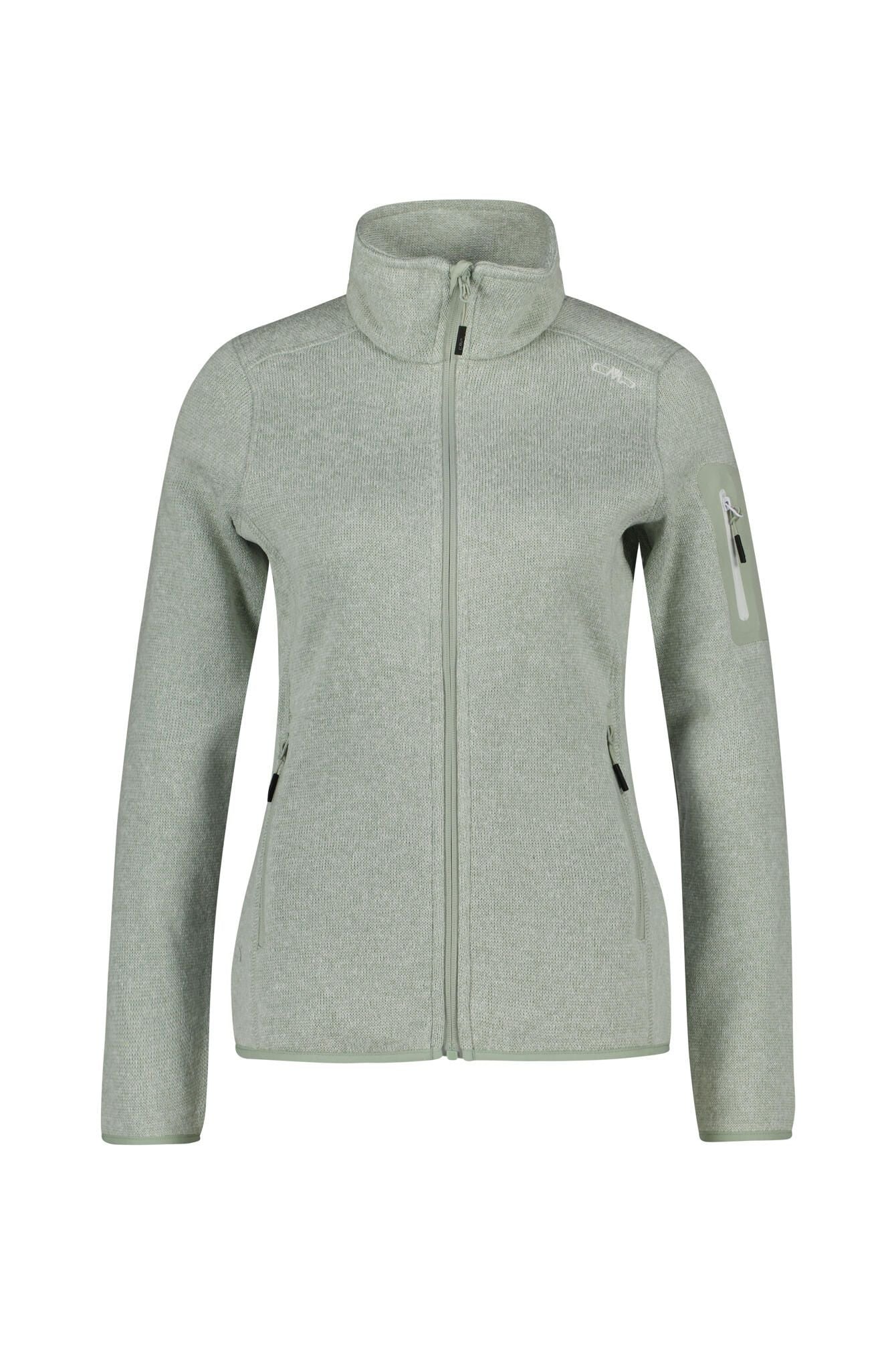 Fleecejacke mit Stehkragen