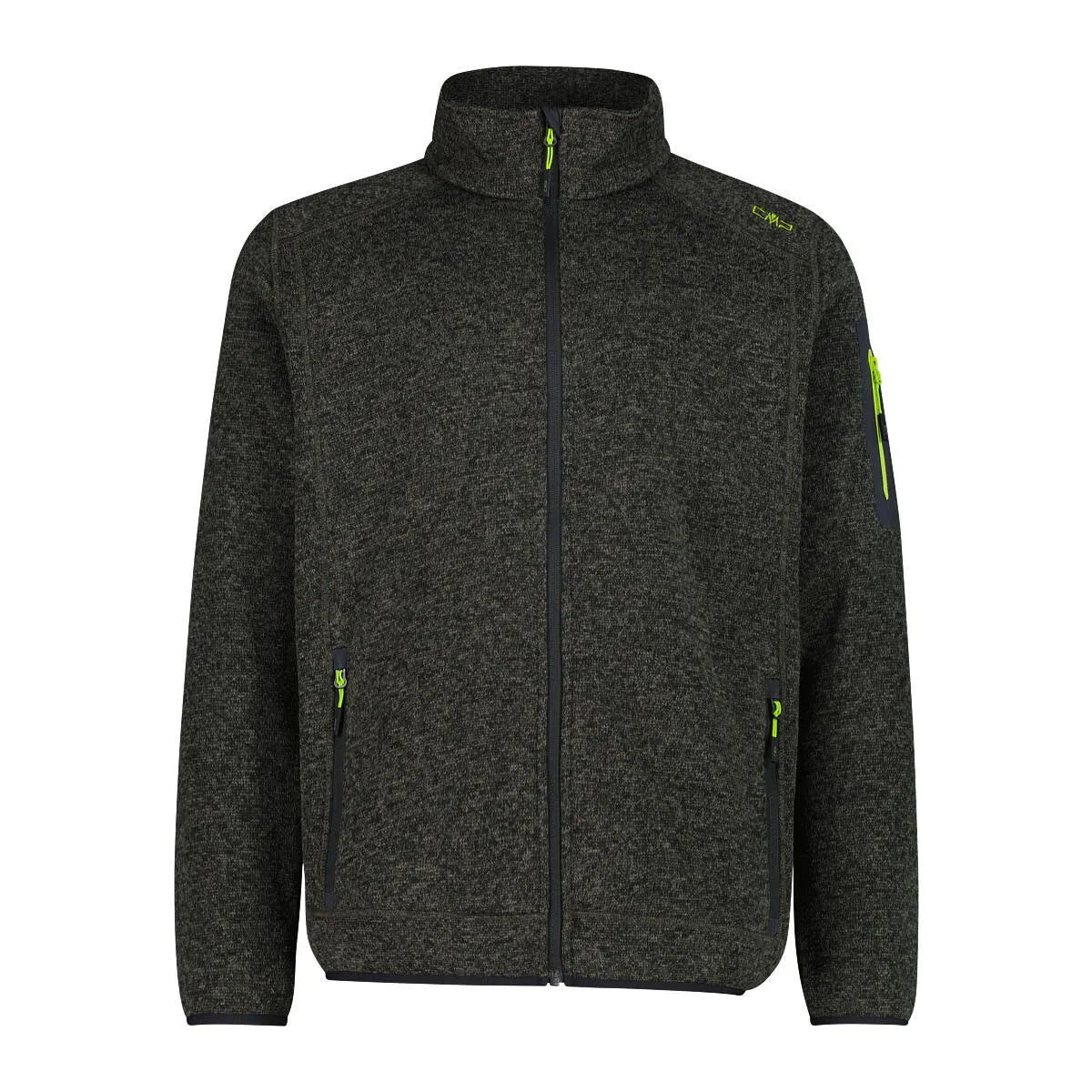 Fleecejacke mit Stehkragen