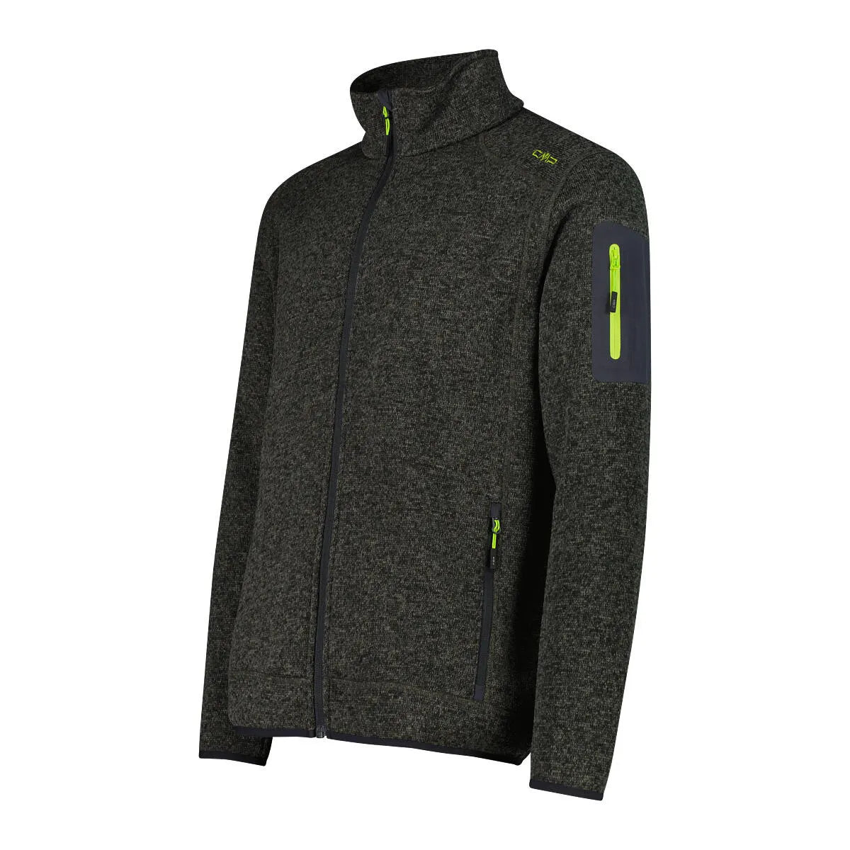 Fleecejacke mit Stehkragen