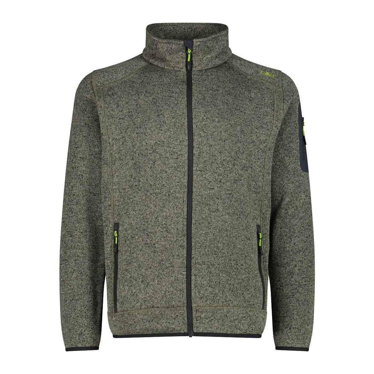 Fleecejacke mit Stehkragen