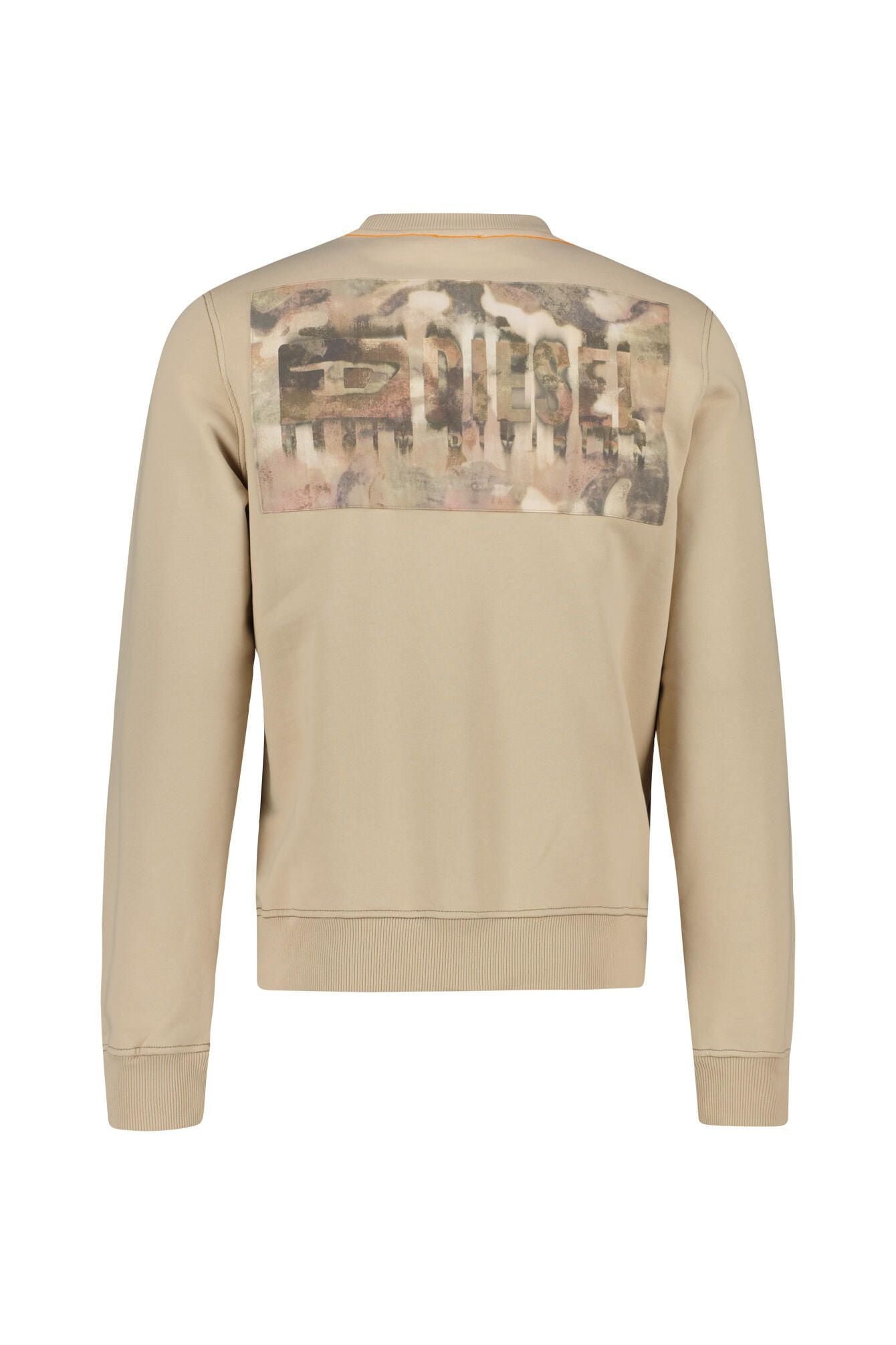 Sweatshirt aus Baumwolle mit Muster auf der Rückseite