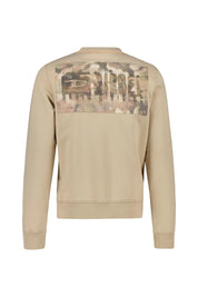 Sweatshirt aus Baumwolle mit Muster auf der Rückseite