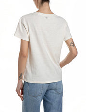 T-Shirt aus Leinenmix