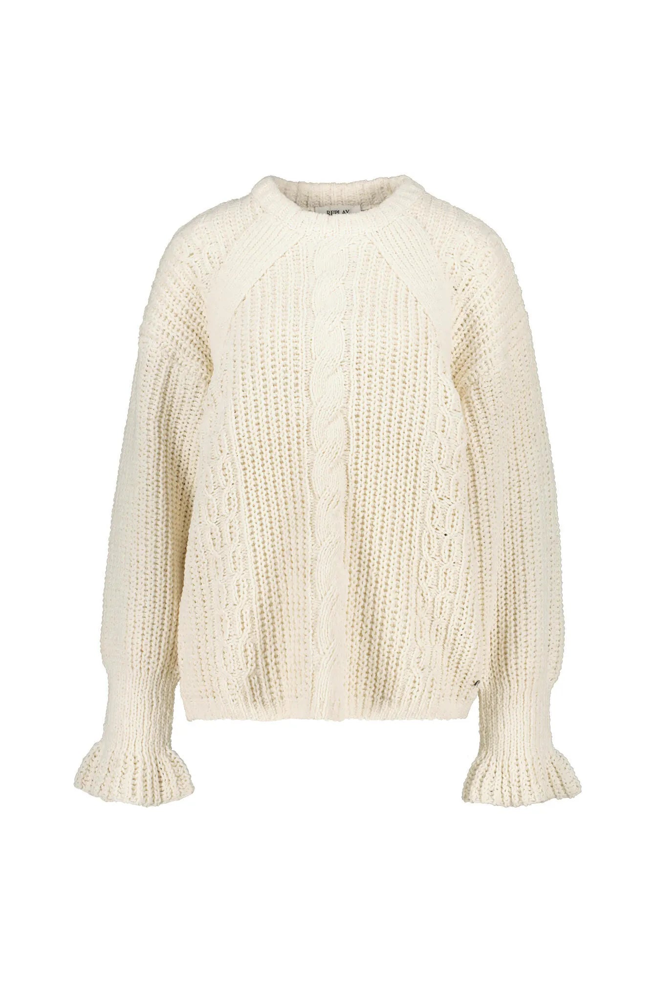 Strickpullover mit Rundhalsausschnitt