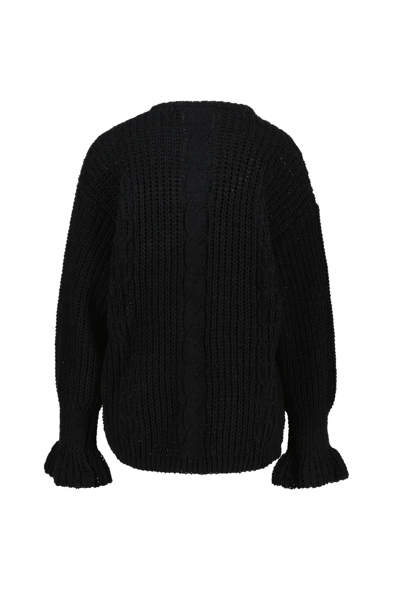 Strickpullover mit Rundhalsausschnitt