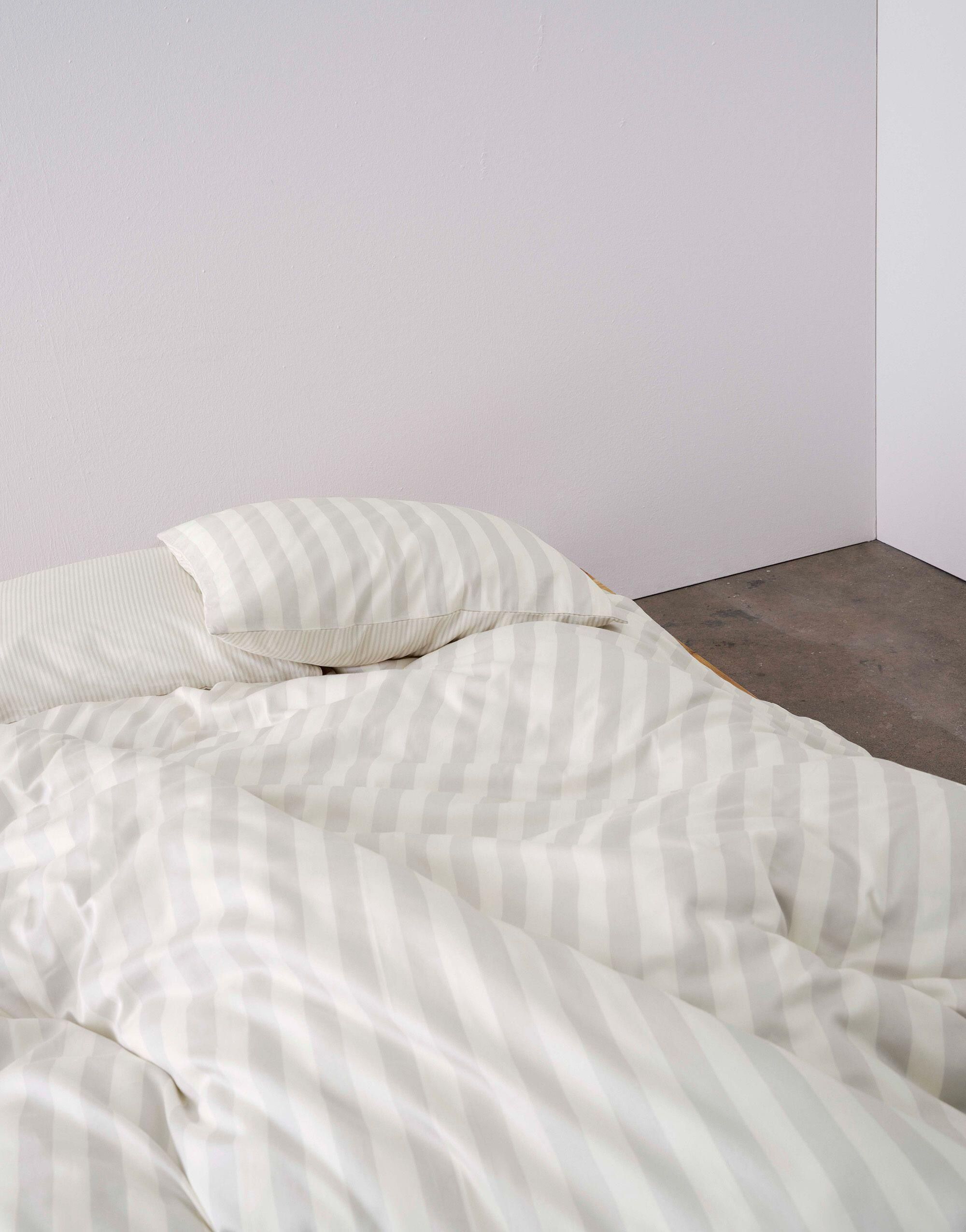 Bettwäsche Classic Stripe aus Baumwollsatin