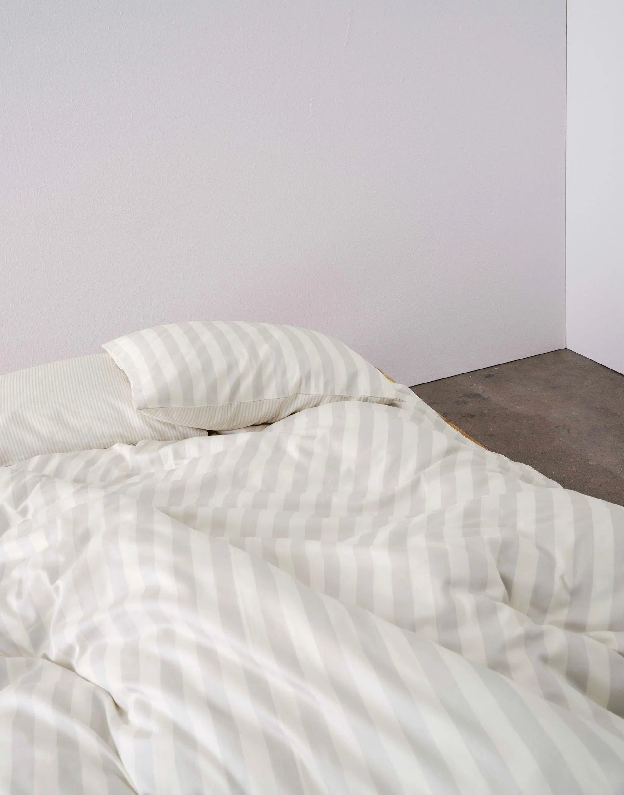 Bettwäsche Classic Stripe aus Baumwollsatin