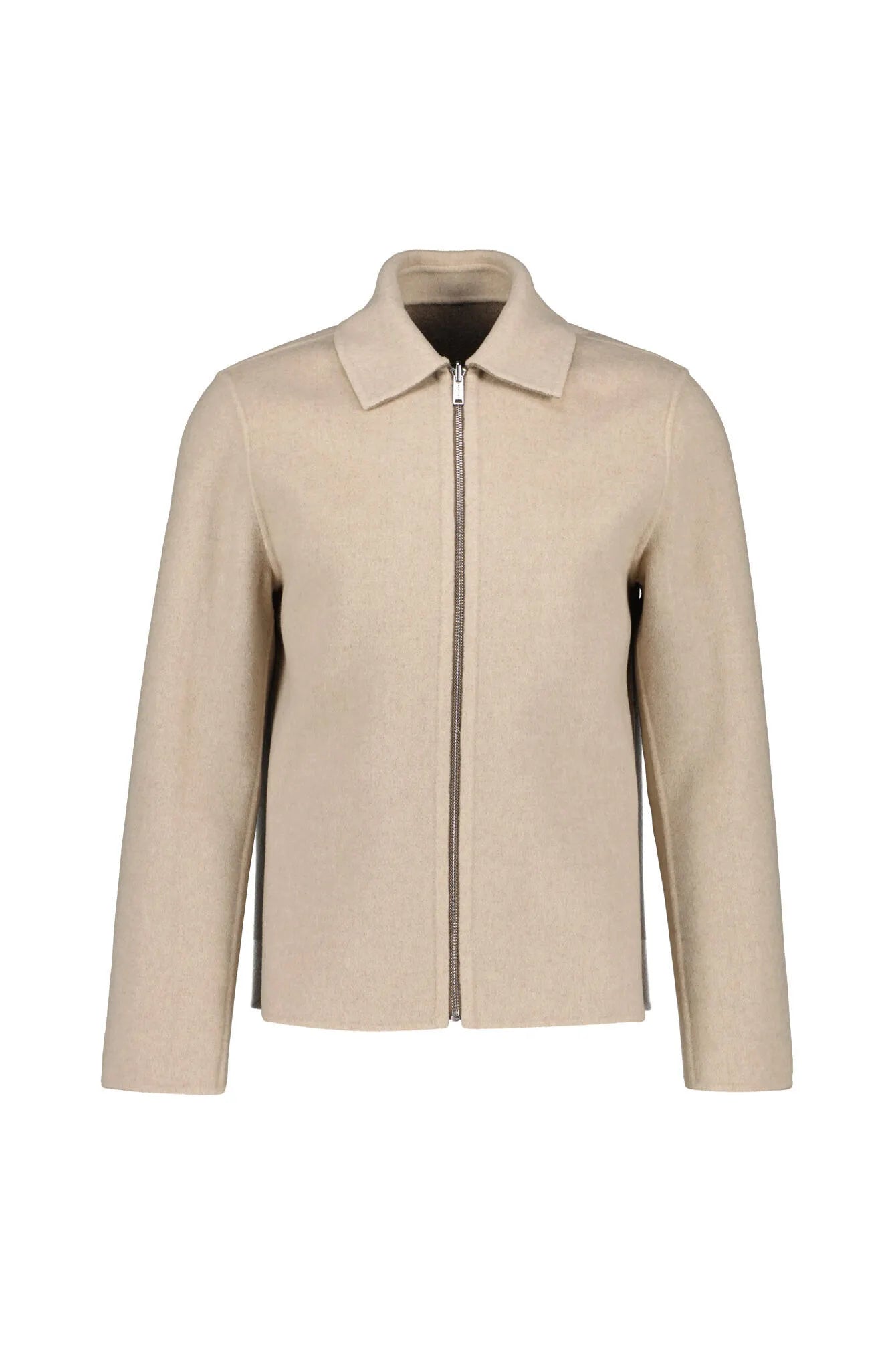 Overshirt reversible aus Wolle