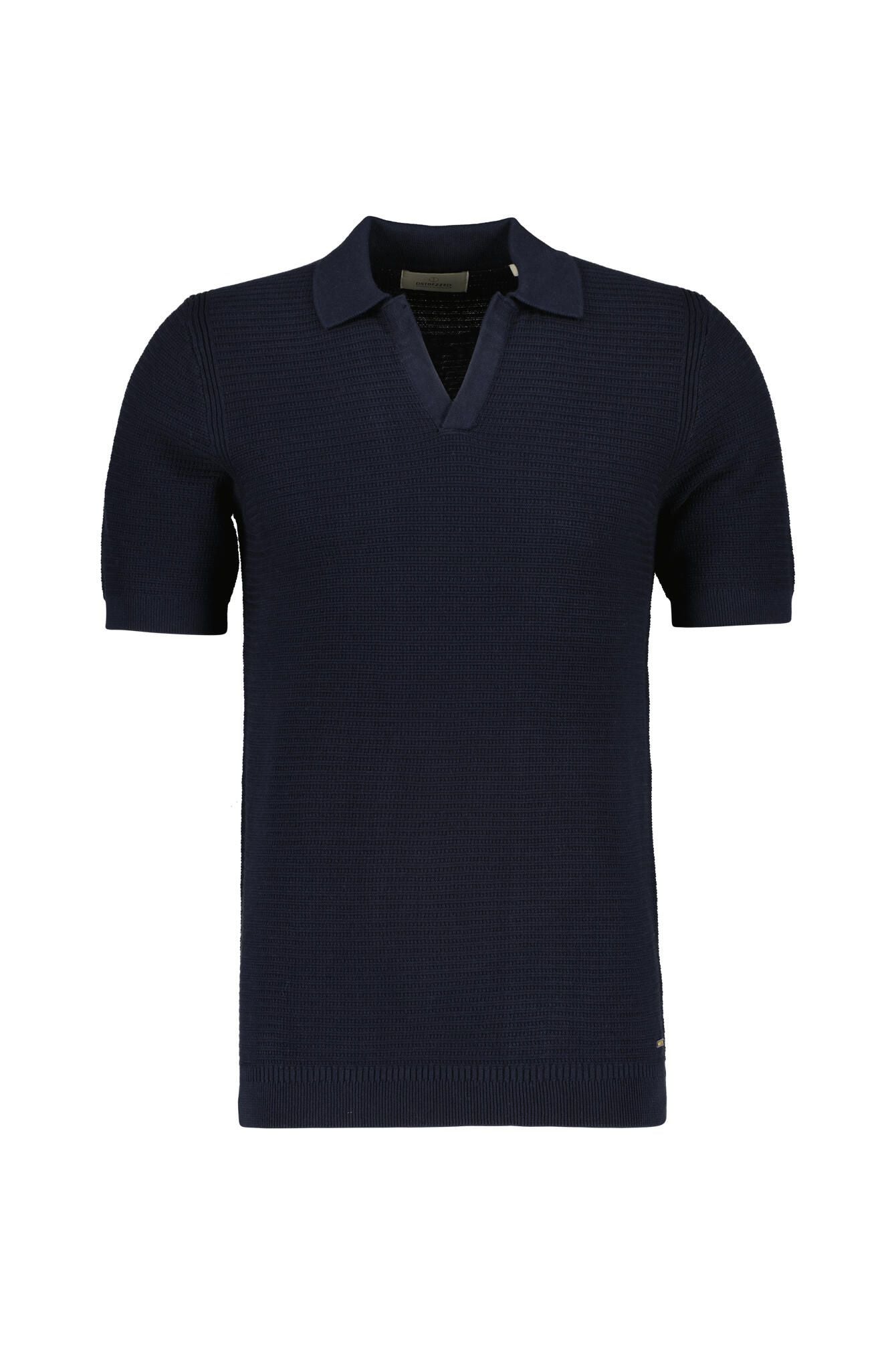 Strick-Poloshirt aus Baumwolle