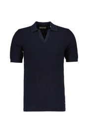 Strick-Poloshirt aus Baumwolle