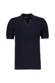 Strick-Poloshirt aus Baumwolle
