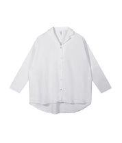 Bluse Oversized Fit aus Leinenmix