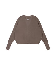 Strick-Cardigan aus Baumwoll-Mesh
