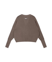 Strick-Cardigan aus Baumwoll-Mesh