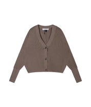 Strick-Cardigan aus Baumwoll-Mesh