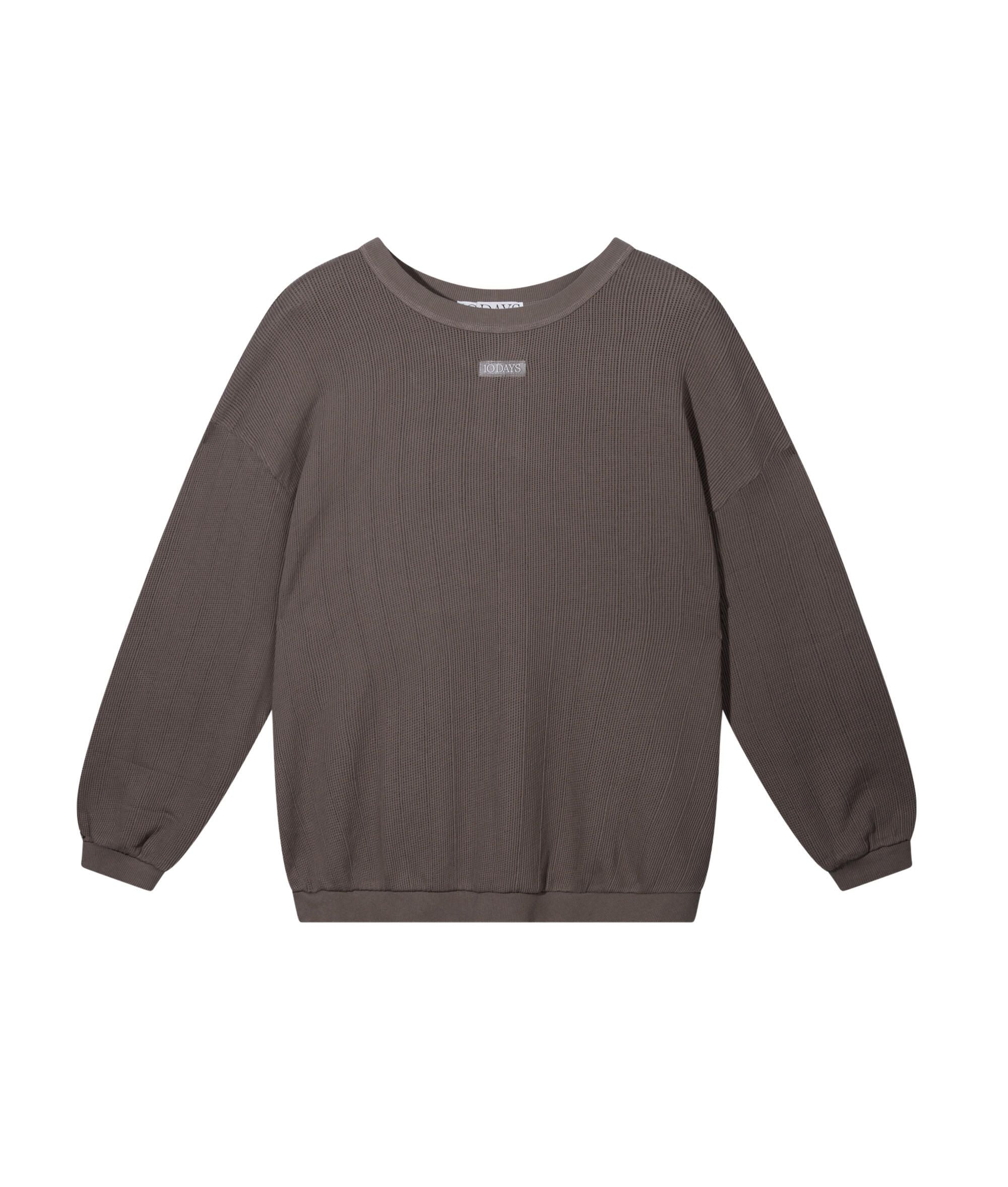 Sweatshirt aus Baumwoll-Mesh