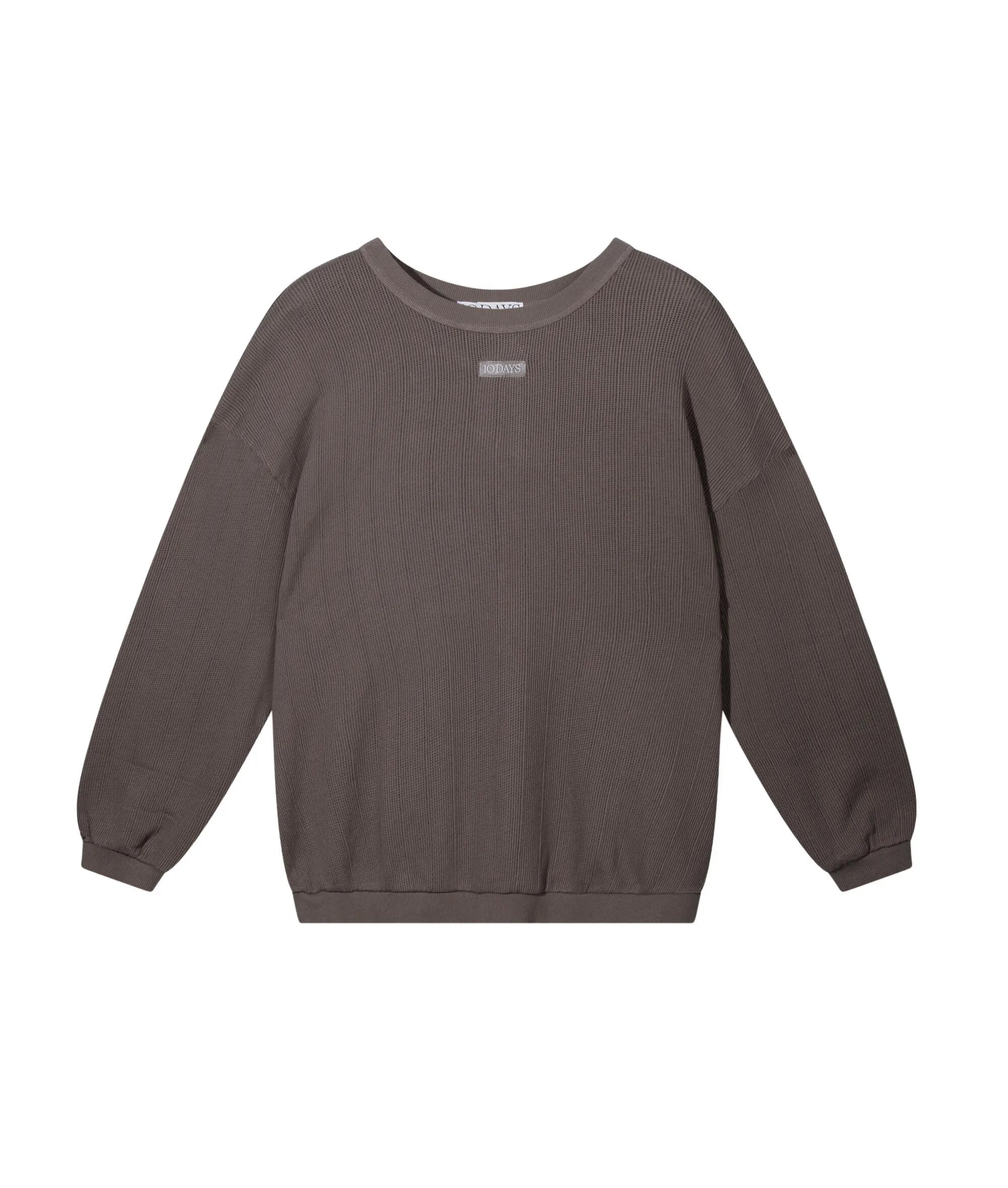 Sweatshirt aus Baumwoll-Mesh