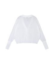 Strick-Cardigan aus Baumwoll-Mesh