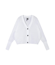 Strick-Cardigan aus Baumwoll-Mesh