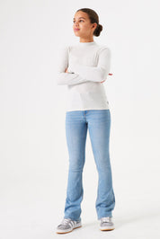 Jeans mit ausgestelltem Bein