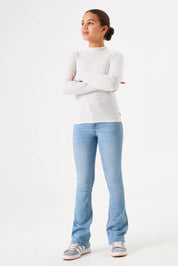 Jeans mit ausgestelltem Bein