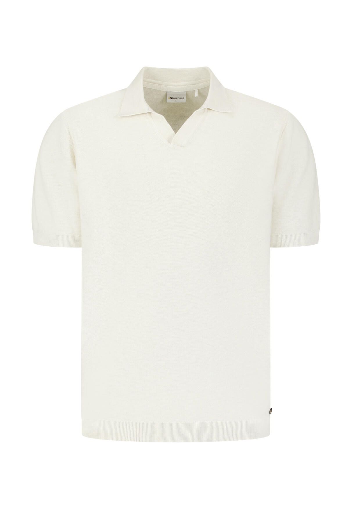 Strick-Poloshirt aus Baumwolle