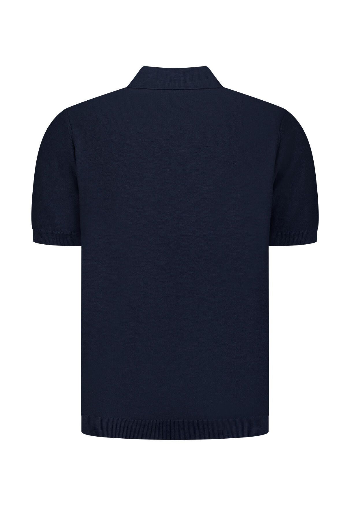 Strick-Poloshirt aus Baumwolle