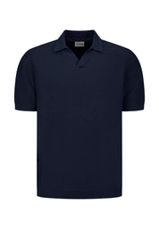 Strick-Poloshirt aus Baumwolle