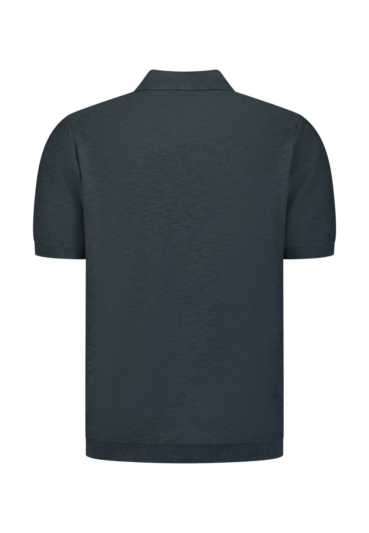 Strick-Poloshirt aus Baumwolle