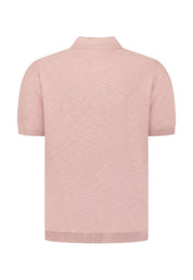 Strick-Poloshirt aus Baumwolle