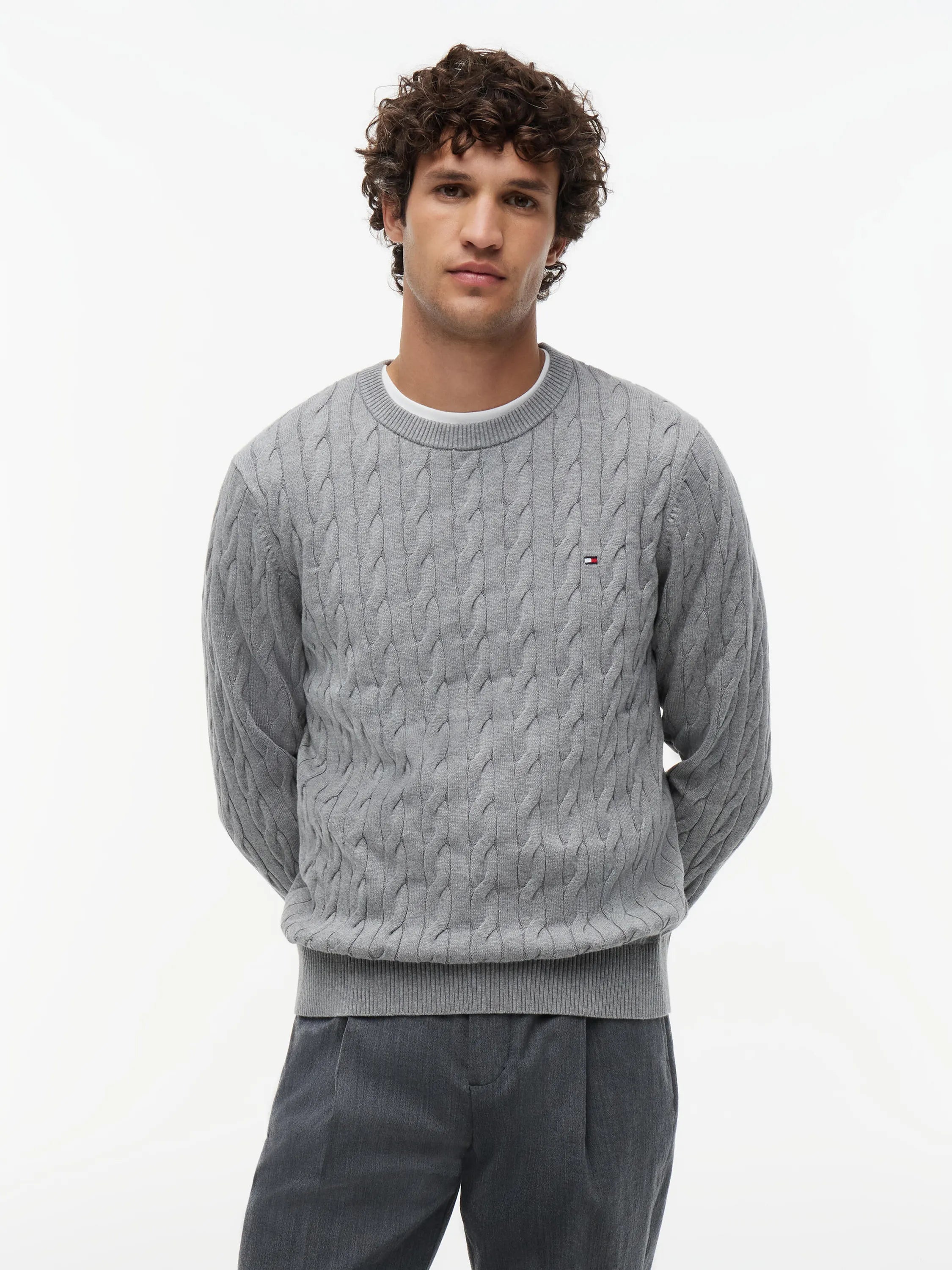 Feinstrickpullover mit Musterung