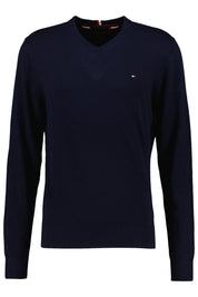 Feiner Strickpullover mit V-Ausschnitt