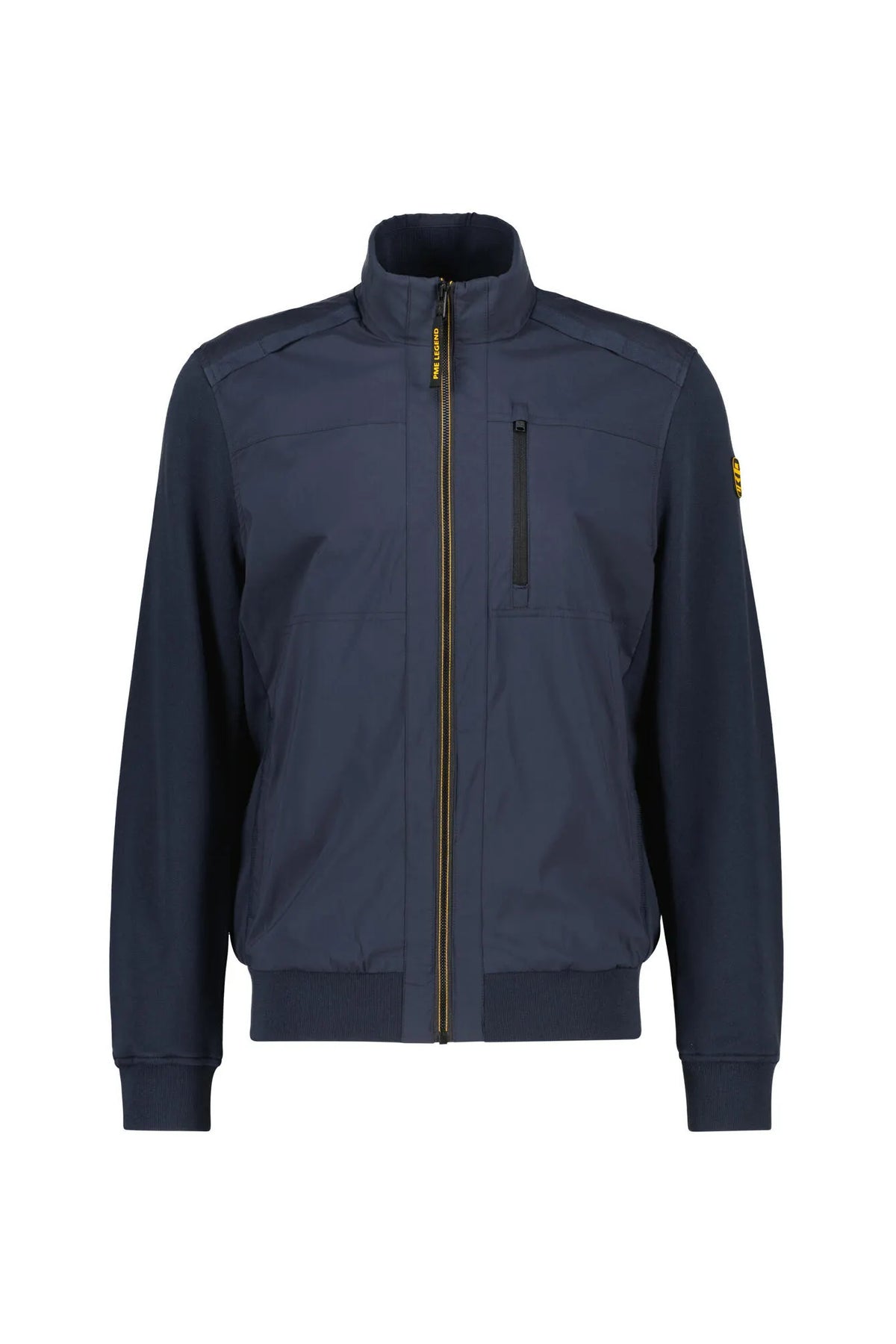 Hybrid-Jacke mit Baumwoll-Nylon-Mix