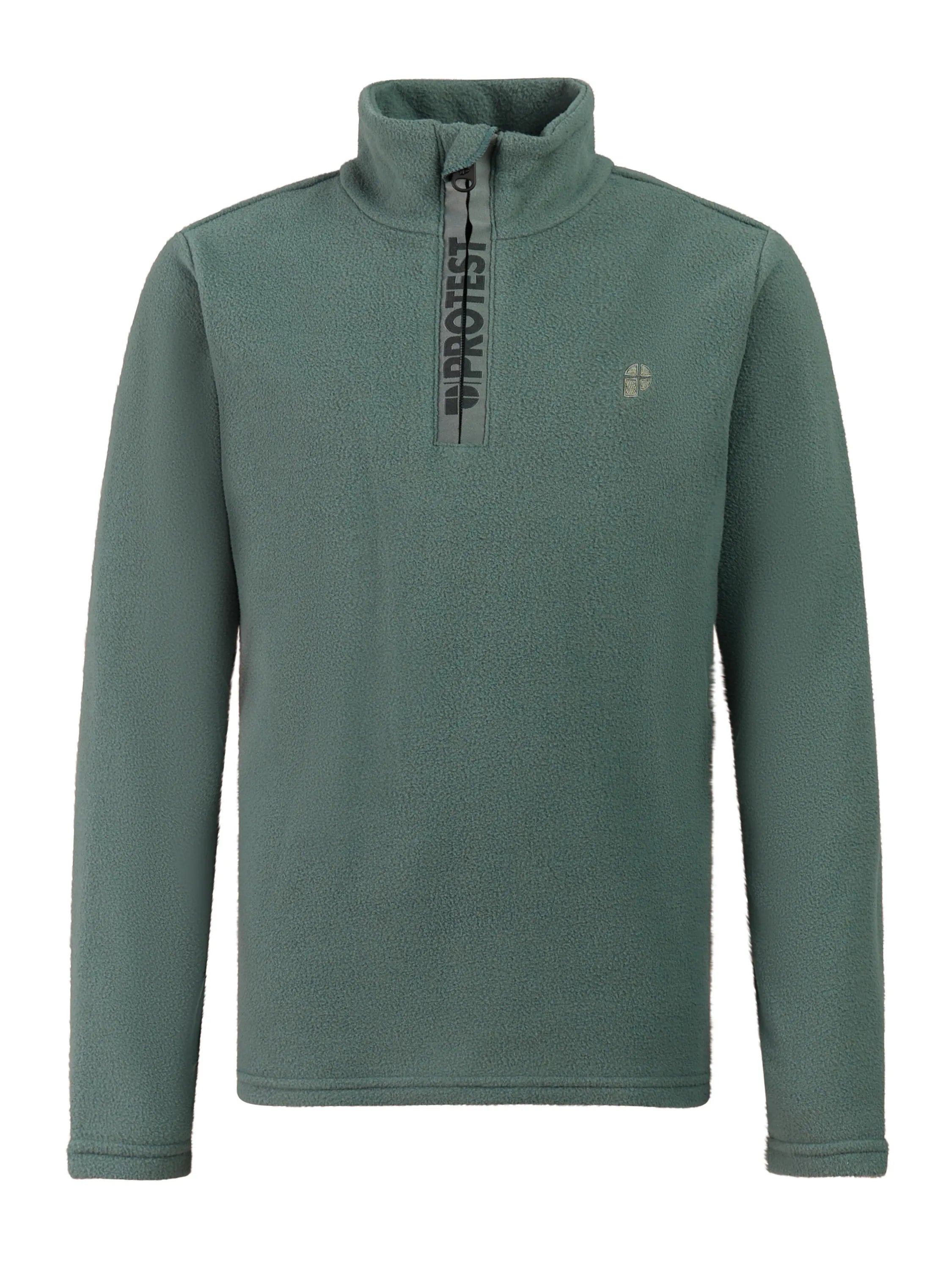 Fleecepullover mit Stehkragen