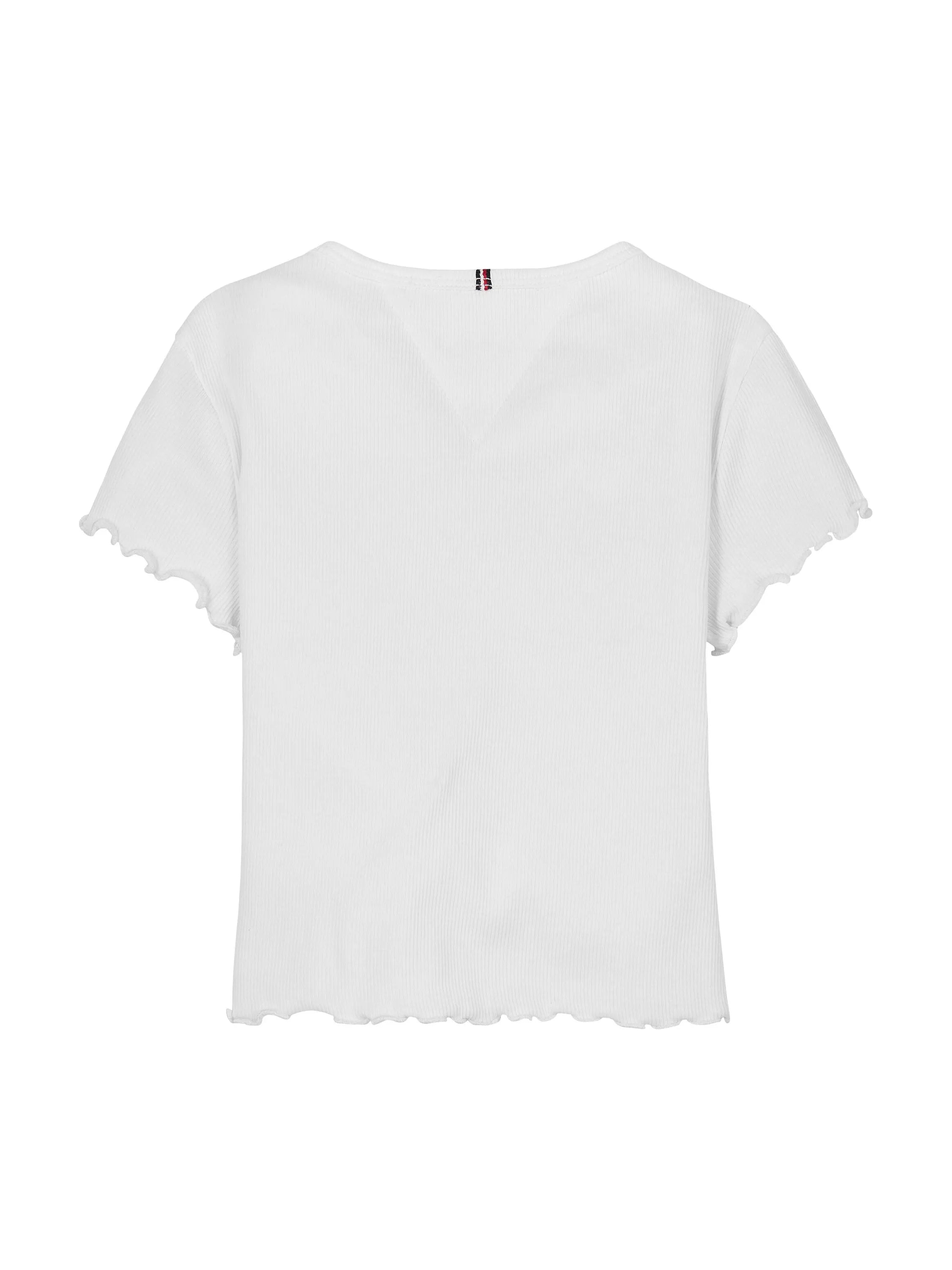 T-Shirt aus Rippstrick
