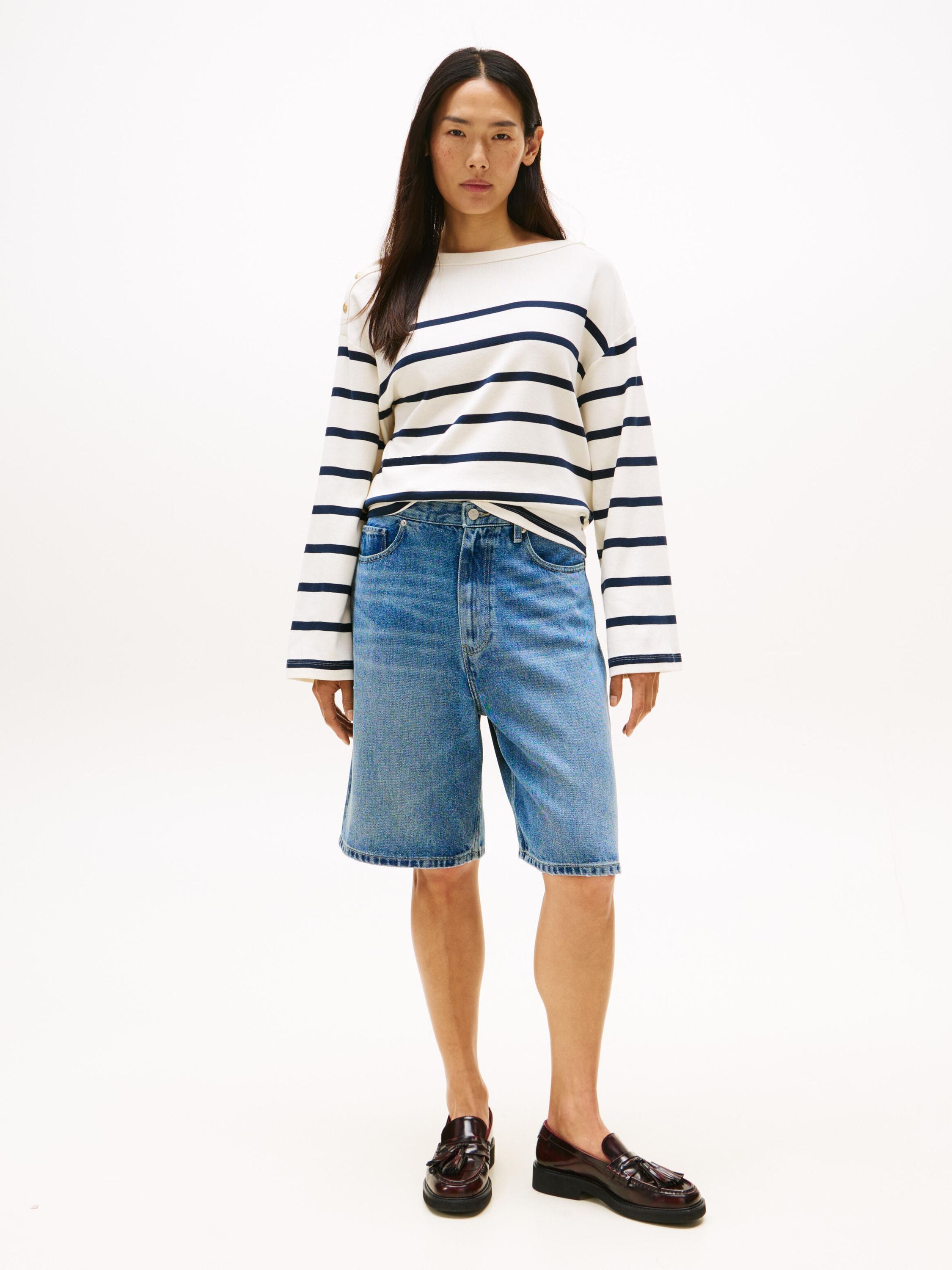 Langarmshirt gestreift