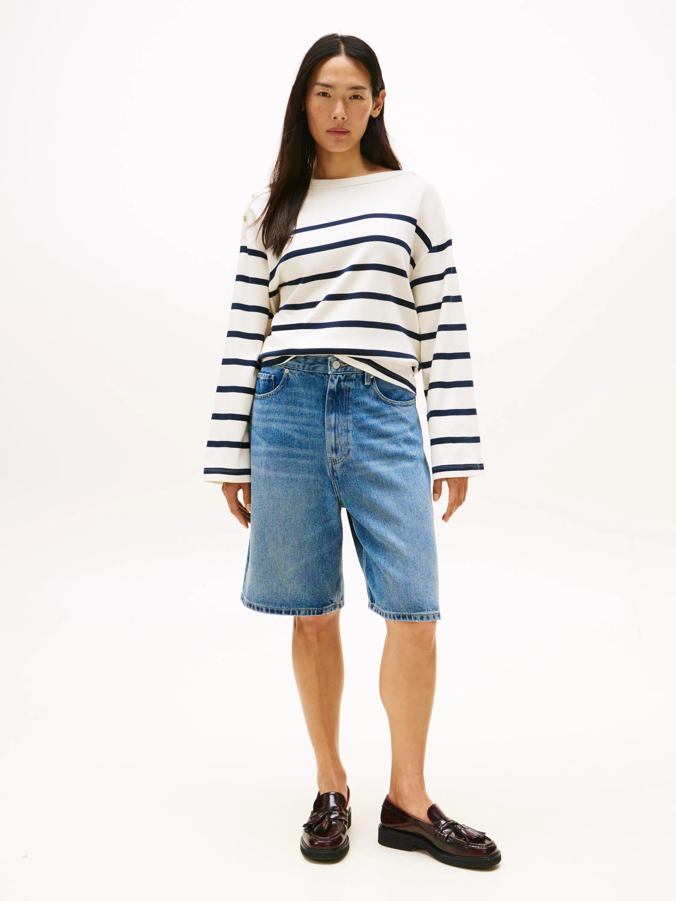Langarmshirt gestreift