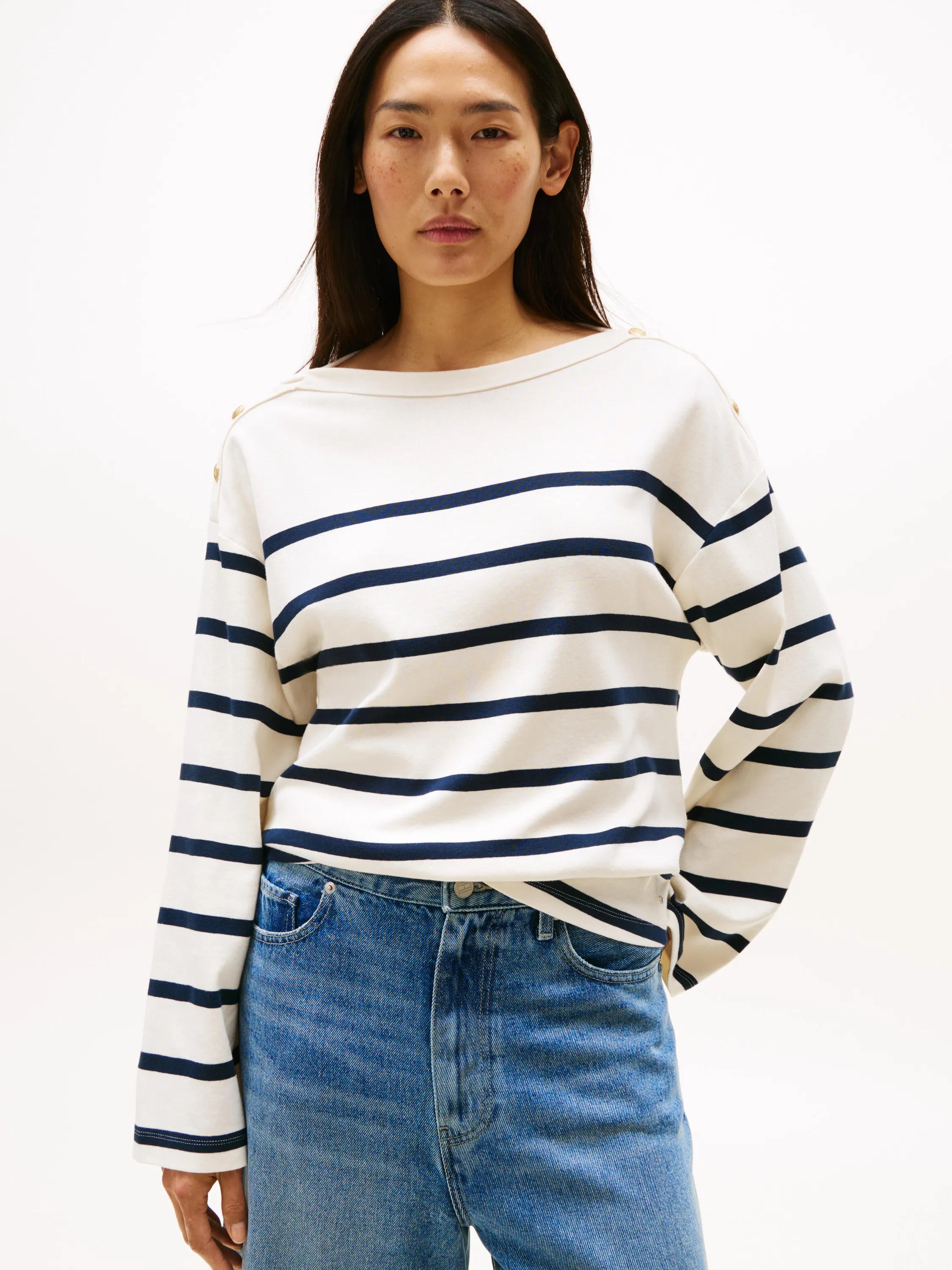 Langarmshirt gestreift