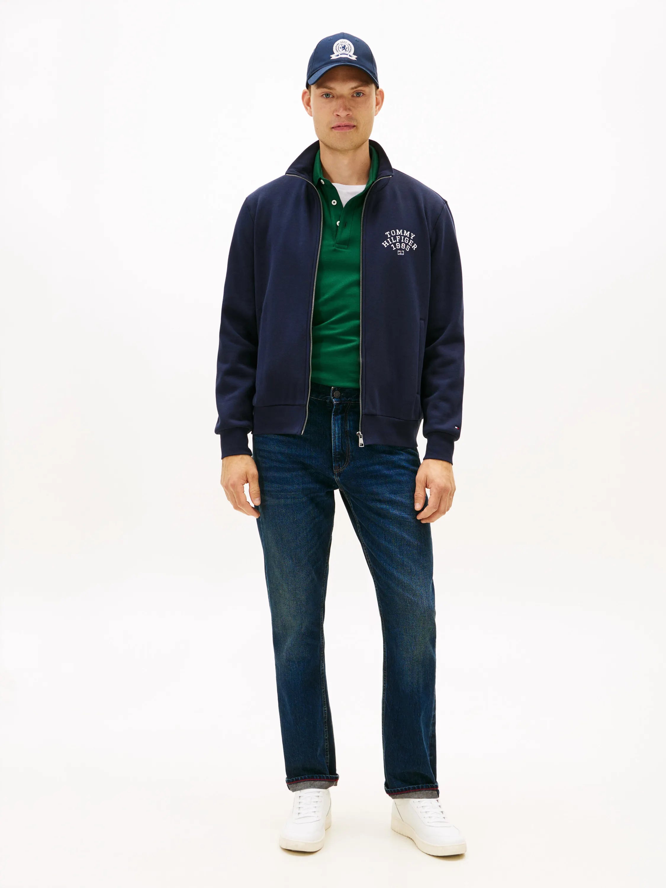 Sweatshirtjacke aus Baumwollmix