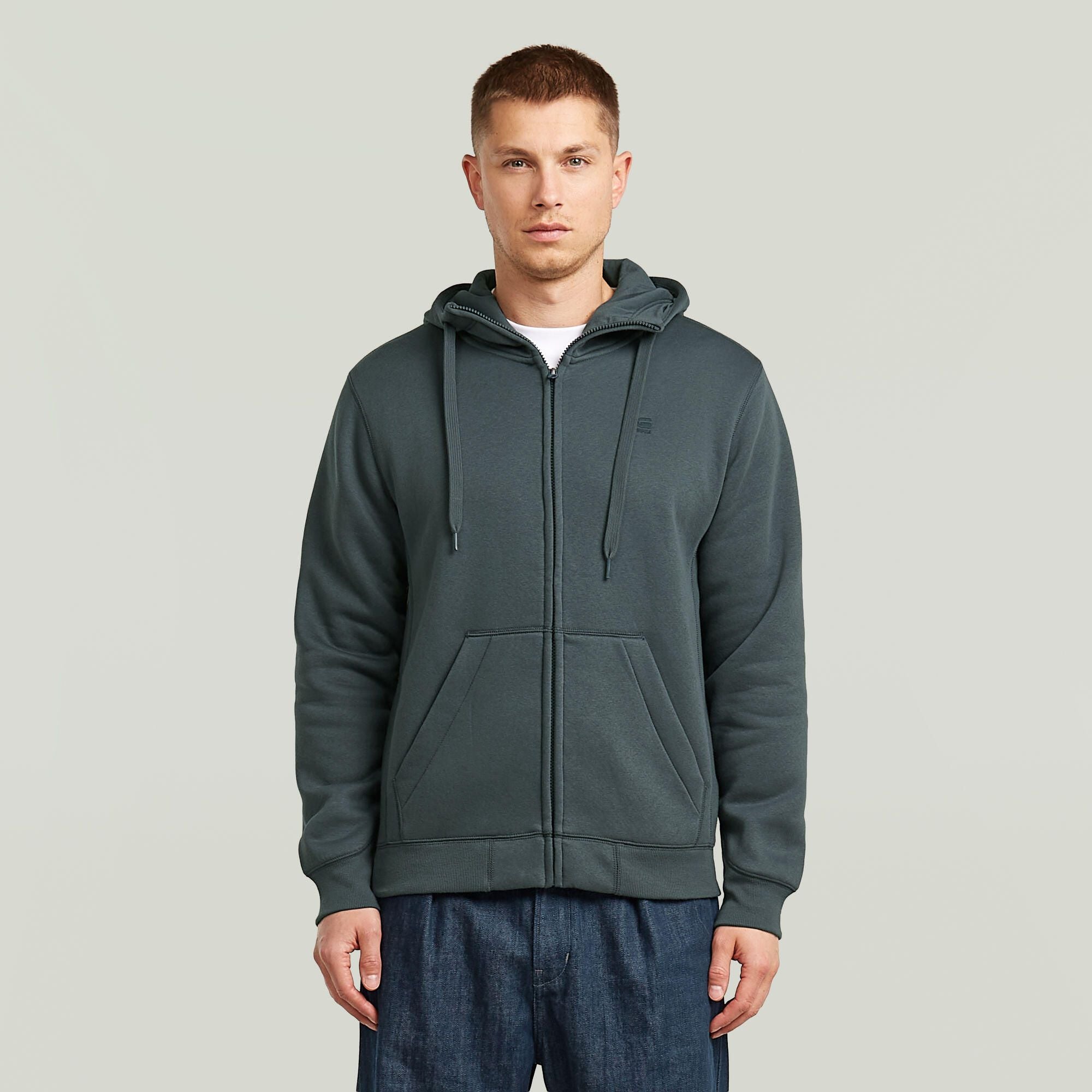 Sweatshirtjacke aus Baumwollmix
