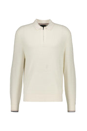 Strickpoloshirt aus Baumwollmix