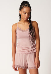 Schlafshirt mit Spitze