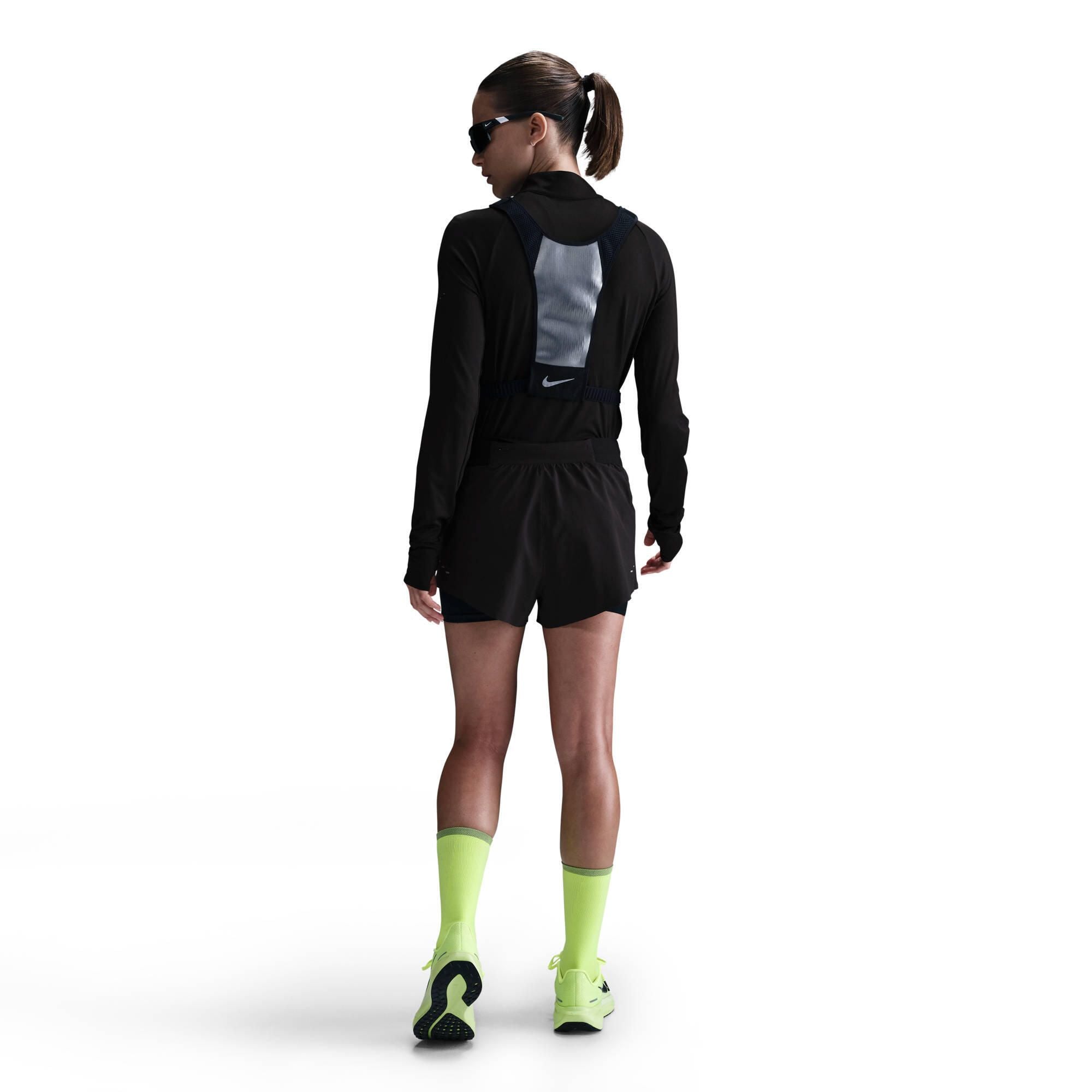 W NK SWIFT DF MR 2N1 SHRT, BLACK/RE