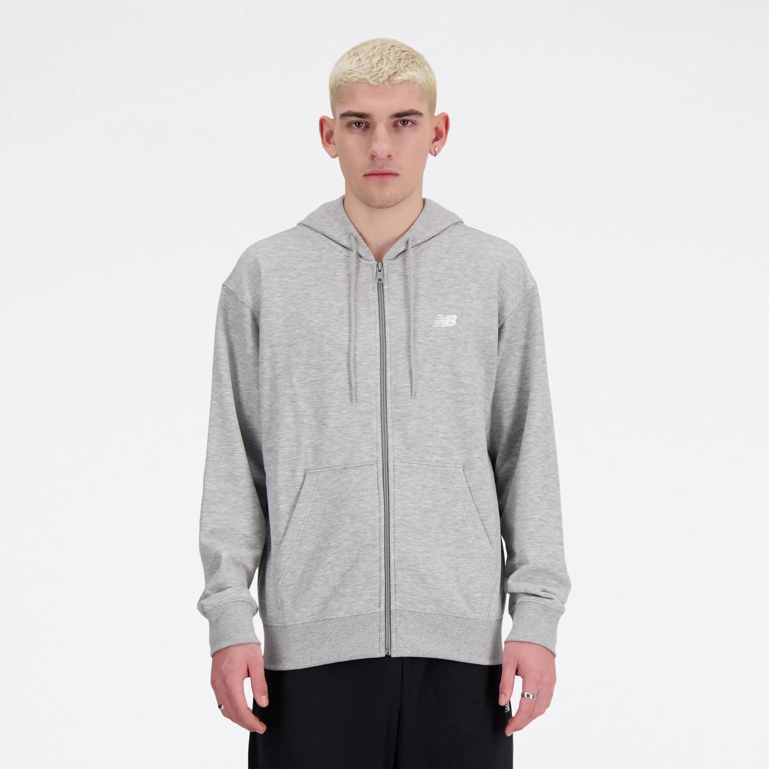 Sweatshirtjacke aus Baumwollmix