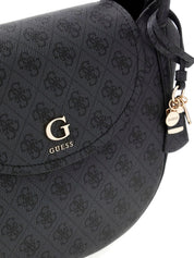 Schultertasche mit Logoprint